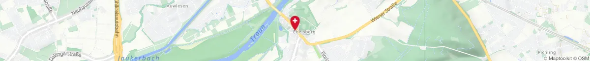Map representation of the location for Apotheke Ebelsberg in 4030 Linz-Ebelsberg